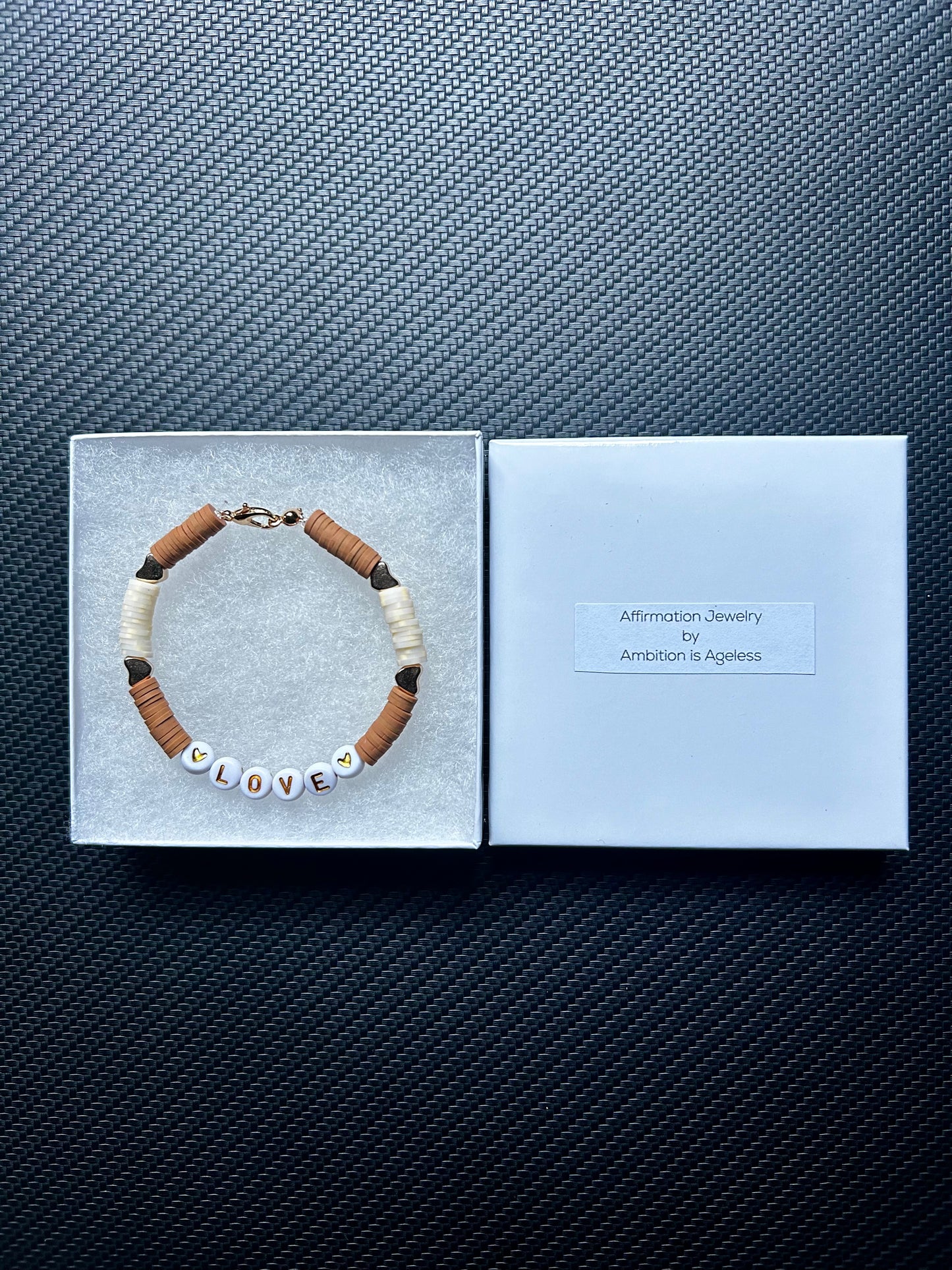 The "Ambition is Ageless "Love" Bracelet