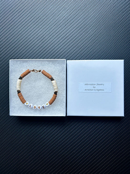 The "Ambition is Ageless "Love" Bracelet